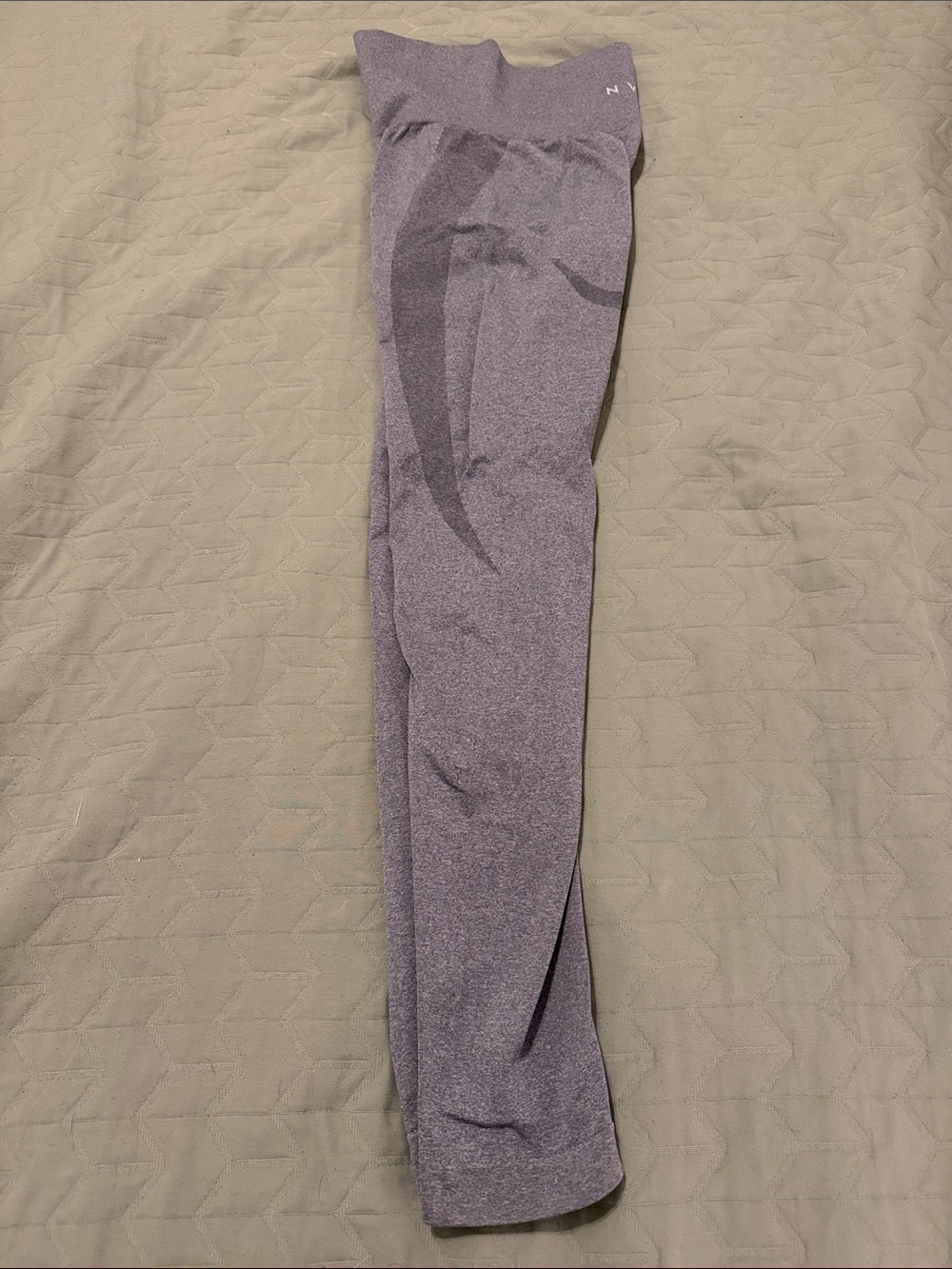 NVGTN Seamless Leggings. High waist. Contour. Gray. Small - Picture 7 of 7